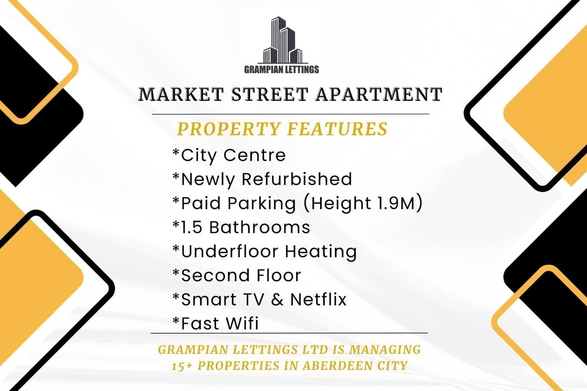 Market Street Apartments ✪ Grampian Lettings Ltd 애버딘 외부 사진